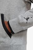 Nike Jordan Jumpman Classics Men's Printed Fleece Pullover Hoodie - Grey