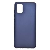 Smcase Samsung Galaxy A41 Kılıf Lüks Mat Silikon  Nano Ekran Koruyucu