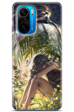 Xiaomi Poco F3 uyumlu Girls 27 Arka Kapak Kelebek ve Genç Kız