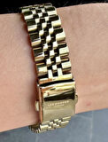 LEE COOPER SEDEF KADRANLI GOLD RENK 32MM 3 ATM SUYA DAYANAKLI ÇELİK KADIN KOL SAATİ