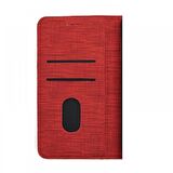 Smcase Huawei P40 Pro Kılıf Kumaş Spor Standlı Cüzdan