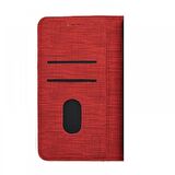 Smcase Huawei P40 Lite Kılıf Kumaş Spor Standlı Cüzdan