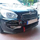 Hyundai Accent Era 2006-2012 Uyumlu Üniversal Laguna Lip Esnek Ön Lip 2 Parça Tampon Altı Dil Karlık Ön Ek