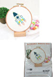 Nakış Kitleri Kasnaklı 8.6 X 6 cm Roket