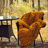 La Mia Jumbo Bej Dev Yün El Örgü İpi - J2