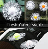 Tenis Toplu 3 Boyutlu Kırık Cam Sticker