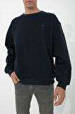 Adam Boxes Oversize O-Yaka Sweatshirt N-Alinda - Lacivert