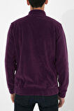Adam Boxes Tam Fermuarlı Polar Ceket N-Alimo - Koyu Mor