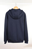 Adam Boxes Fermuarlı Kapüşonlu Sweatshirt N-Halicarna - Lacivert