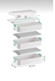 GONDOL 3 Katlı Taşınabilir Yemek Kabı – Lunch Box Diyet Beslenme Saklama Kabı Çatal Kaşıklı