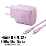  iPhone 11 Uyumlu Şarj Aleti HIZLI PD Şarj Cihazı Apple iPhone 11 Pro 11 Plus 11 Pro Max 25W HIZLI