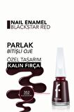 Flormar Klasik Parlak Bitişli Yüksek Pigmentli Oje -nail Enamel- 352 Blackstar Red New- 8682536035934