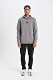 DeFactoFit Standart Fit Kapüşonlu Sporcu Sweatshirt D0925AX24AUGR211