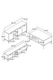 Aurora Tv Ünitesi - Orta Sehpa - Konsol Seti Hat Rengi Set 1592-2082-1632