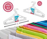 FLORA BÜYÜK BOY SMART ELBİSE ASKISI 12'Lİ 42 cm F312