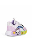 Günlük Kız Çocuk Spor Ayakkabı Hello Kitty Simli Süs Detay Işıklı Taban Lastik Bağcık Sneaker 120