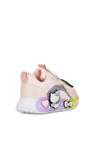 Günlük Kız Çocuk Spor Ayakkabı Hello Kitty Simli Süs Detay Işıklı Taban Lastik Bağcık Sneaker 120
