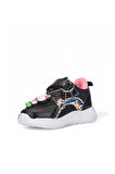 Günlük Kız Çocuk Spor Ayakkabı Hello Kitty Simli Süs Detay Işıklı Taban Lastik Bağcık Sneaker 120