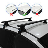 Volkswagen Golf 7 (Sunroof'suz) 2013 Model ve Sonrası Uyumlu Ara Atkı Tavan Barı Trophy Siyah