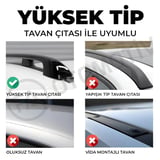 Bmw 5 Serisi E39 Touring Ara Atkı Tavan Taşıyıcı Barı Gri 1996 - 2003 Model