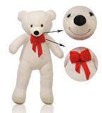 120 cm Papyonlu Sevimli Peluş Şaşkın Ayı - Sevgiliye Özel Hediye