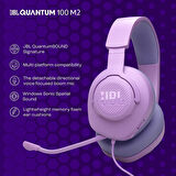 JBL Quantum 100M2 Kablolu Gaming Kulaklık, Mor