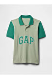 GAP Erkek Çocuk Gap Logo Polo Yaka Yeşil Tişört 708502000