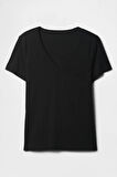 Gap V-SS Fav V Solid Kadın Tişört