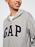 GAP 743966003 V-Frch Ft Bas Heritage Logo Fz Erkek Çocuk Eşofman Üstü