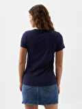 GAP 729555000 V-Ss Logo Classic Tee Kadın Tişört