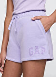 Gap Bağlamalı Bel Normal Mor Kız Çocuk Şort 725029002