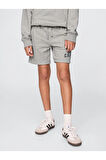 GAP Erkek Çocuk Gri Şort 890929005