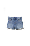 Denim Midi Şort - 740946