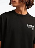 Reebok LC 7037 RI BRAND PROUD GFX SS TEE Siyah Yuvarlak Yaka Regular Fit Baskılı Erkek T-Shirt