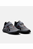 Reebok RUSH RUNNER 5 ALT 100202261 Erkek Çocuk Spor Ayakkabı Gri Siyah 28-34 