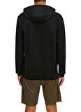 Siyah Erkek Kapüşon Yaka Normal Kalıp Sweatshirt 100205188 REEBOK HOOPWEAR HOODIE