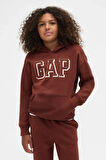 Logo Relaxed Erkek Çocuk Kahverengi Sweatshirt