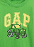 Gap Baskılı Yeşil Bebek T-Shirt 791322000-A