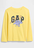 Gap Baskılı Sarı Bebek T-Shirt 791319001-A