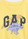 Gap Baskılı Sarı Bebek T-Shirt 791319001-A