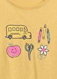 Gap Baskılı Açık Sarı Bebek T-Shirt 794664001-A