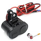Motosiklet Çakmaklık / Usb Şarj Çakmak Soketi 12v Su Geçirmez