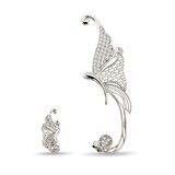 Kelebek Figürlü 925 Ayar Gümüş Kıkırdak Küpe - K013401