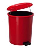 Safell Pedallı Çöp Kovası 40 Litre Kırmızı - Çıkarılabilir İç Kovalı