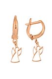 Rose 925 Ayar Gümüş Melek Küpe - K015601