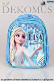 DEKOMUS LİSANSLI ELSA FROZEN OKUL,KALEM VE BESLENME ÇANTASI,MATARA,BESLENME KABI İLE FULL OKUL/KIRTASİYE SETİ