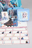 DEKOMUS LİSANSLI ELSA FROZEN "OKUL ÇANTASI,KALEM VE BESLENME ÇANTASI,BESLENME KABI VE 500 ML TRITAN MATARA OKUL SETİ 