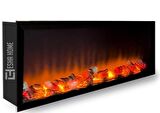 Elektrikli Dekoratif Yapay Şömine Bluetooht Sabit Çıtırtı 120x35 X18 Cm