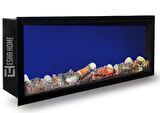 Elektrikli Dekoratif Yapay Şömine Bluetooht Sabit Çıtırtı 120x35 X18 Cm