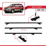 Mazda Tribute 2000-2007 Arası ile Uyumlu BASIC Model Ara Atkı Tavan Barı Siyah 2 Adet